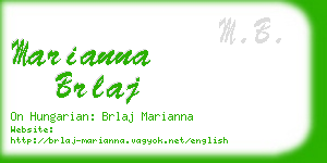 marianna brlaj business card